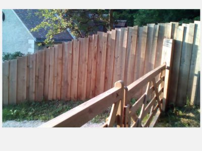 Paysage du plessis amboise palissade bois